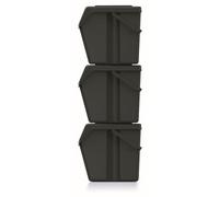 Keden SORTI BOX Juego de Cubos de Reciclaje Apilables (3, 25L)
