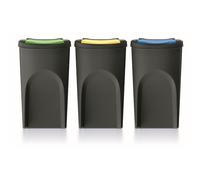 Keden Sortibox Juego de Cubos de Reciclaje Apilables (3, 35L)