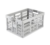 keeeper Ben Caja plegable profesional y resistente con asas suaves, 54 x 37 x 28 cm, 45 L, Gris (Nordic Grey)