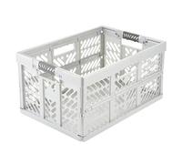 keeeper Ben Caja plegable profesional y resistente con asas suaves, 54 x 37 x 28 cm, 45 L, Plateado (Light Silver)