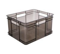 keeeper Caja de almacenamiento EURO-BOX, colección Bruno ECO, tamaño XL, 43x35x24, Gris translúcido