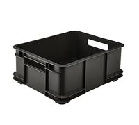 keeeper Contenedor de almacenamiento con asas, Euro-Box XL, Procyclen, 20,5 l, Bruno Eco Line, Gris grafito