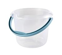keeeper Cubo con escala de medida integrada y asa ergonómica, 5 l, Mika, Transparente