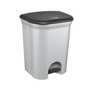 Cubo de pedal práctico para basura de 11 litros con dos amplios compartimentos