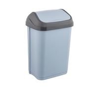 keeeper Cubo de basura con Tapa Basculante, 10 l Azul nórdico, gama Swantje
