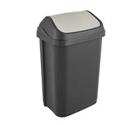 keeeper Cubo de Basura con Tapa Basculante, 25 l, Swantje, Gris (Graphite)
