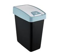 keeeper Cubo de basura Premium Magne – 25 L, tapa abatible y tacto suave – Azul Nordic