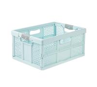 keeeper Lea Caja plegable profesional y resistente con asas suaves, 48,5 x 35 x 23,5 cm, 32 L, Azul (Aquamarine)