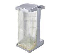 keeeper Papelera Vertical Soporte para Bolsas de Basura con Compartimento de Almacenaje, 60-120 l, Ole, Plateado, Multicolor, 35 x 40 x 75 cm