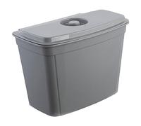 keeeper Recipiente para colgar, 4 l, Con tapa, Papelera para colgar, Milan, Gris nórdico