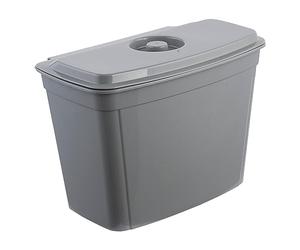 keeeper Recipiente para colgar, 4 l, Con tapa, Papelera para colgar, Milan, Gris nórdico