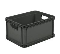 keeeper Caja de transporte Robusta, resistente a ácidos, apta para alimentos, 20 l, Gris Grafito