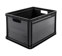 keeeper Robusta Caja de Transporte, Resistente a ácidos y apto para alimentos, 60 x 40 x 32 cm, 64 l, Robert, Gris Grafito