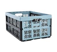 keeeper Caja plegable Robusta IDA – Plástico resistente (PP), 48×35×23 cm, 32 L – Azul Nordic
