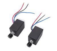 Keenso 2 Unidades Controlador de Velocidad Motor DC 10A Regulador Sin | 12V 24V, Perilla Ajustable, Carcasa de Nylon PA, Disipador de Aluminio, 62x35x32mm, para Calentador de Ventilador de Coche