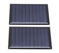 Keenso 2PCS Módulo de Energía Solar Mini Panel Solar Policristalino 5V 50mA con Placa Epoxi Circuito de Carga de Alta Eficiencia para Ciclismo Al Aire Camping Senderismo Turismo