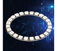 Keenso Anillo de luz LED WS2812 RGB de diseño delgado de 24 bits para decoraciones coloridas, barras de cadena LED