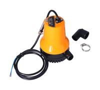 Keenso Bomba de Achique de 24 V Bomba de Agua Sumergible Eléctrica 60 W 7000 Rpm ABS Caucho Metálico 4,2 M3 H Salida de 25 Mm Elevación de 16,4 Pies para Barco Aspersor de Tierras de Cultivo de