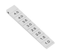 Keenso Calibre de Paso con Cuña de Acero Inoxidable para Mediciones Precisas en Automoción y Construcción, 1-5 Mm, Resistente y Resistente Al óxido