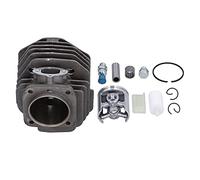 Keenso Cilindro de Recambio para Motosierra 45mm para Husqvarna | Aleación de aluminio con alto contenido de silicio, diseño de una pieza resistente al desgaste, ajuste 254 154XP 254XP,