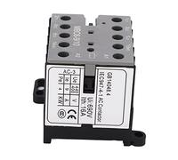 Keenso Contacto DC 24V 16A ABS Retardante de Llama | Mini contactor, alta sensibilidad, rodamiento fuerte, aislamiento de 690 V, uso de energía industrial
