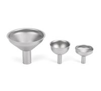 Keenso Embudo Ti Embudo de Matraz de Aleación de Titanio 3 Tamaños 69 X 55 Mm 38 X 39 Mm 34 30 de Recarga para Líquidos de Vino y Aceite para Uso en Cocina, Hogar y Bar (TA6373S+TA6373+TA6373L)