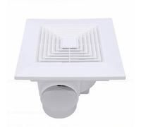 Keenso Extractor de Techo de bajo Consumo, Flujo de Aire de 150 M³/h para Baño, Oficina, Sala de Estar, Diseño Cuadrado, 2 Unidades