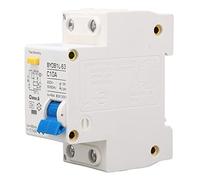Keenso Interruptor Automático 10A 230V CA con Protección contra Fugas | Material PA66 duradero, capacidad de ruptura 6KA, fácil instalación en riel DIN