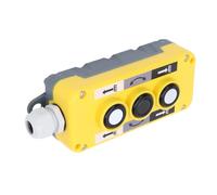 Keenso Interruptor de Botón de Grúa, Material ABS, Controlador Colgante de Elevación de Respuesta Rápida para Camiones Volquete y Cabrestantes AC250V 5A AC500V 2A