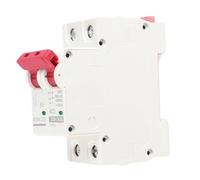 Keenso Interruptor de Circuito DC 25A, Capacidad de 6000A | Diseño modular, carril DIN de 35 mm, protección contra sobrecarga, seguridad contra cortocircuitos, aplicación solar