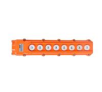 Keenso Interruptor de Control de Grúa de Alta Resistencia Estación Remota con Botón Pulsador de 8 Vías para Polipastos y Grúas 220 V/500 V IP65