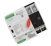 Keenso Interruptor de Doble Potencia 2P 220V Modo Automático (16A) | Material de PC, retardante de llama, uso doméstico, de fábrica, resistencia de 8KV, fuente de alimentación confiable