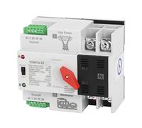 Keenso Interruptor de Doble Potencia 2P 220V Modo Automático (25A) | Material de PC, retardante de llama, uso doméstico, de fábrica, resistencia de 8KV, fuente de alimentación confiable