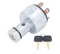 Keenso Interruptor de Llave de Encendido Confiable para Excavadoras PC200 1 2 3 Material de Aleación de Zinc con 2 Llaves