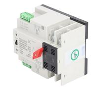 Keenso Interruptor de Transferencia de Doble Alimentación 2P, Montaje en | Material ignífugo de PC, funcionamiento automático y manual, conmutación rápida, transmisión confiable