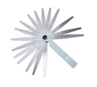 Keenso Juego de Galgas de Espesores, Medidor de Espesor de Acero Inoxidable con 17 Cuchillas de 0,02 a 1,00 Mm, Herramienta de Medición Métrica Marcada para Ingenieros Mecánicos de Reparación de