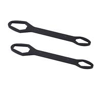 Keenso Juego de Llaves de Doble Extremo, Tamaño 8-22mm (F Negro | Kit de herramientas multifuncional, aleación de acero de primera calidad, ideal para reparación de automóviles, liviano y