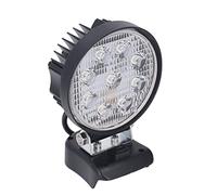 Keenso Luz de Trabajo LED Inalámbrica 27W 2400LM | Brillante 2400 lm, compatible con batería de 18 V, resistente al agua IP67, rotación de 110 grados.
