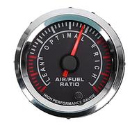 Keenso Medidor de Relación Aire- Medidor AFR de 2 Pulgadas, 52 Mm, Carcasa de Plástico de 12 V con Pantalla LED de 7 Colores, Alta Precisión, Fácil Lectura, Universal para Automóviles de Gasolina de