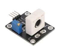 Keenso Módulo Sensor de Corriente Hall, CC ±100A Ajustable Disparo 5A | Carcasa de ABS, salida analógica y TTL de 5 V CC, orificios de montaje, indicación de cortocircuito y sobrecorriente.