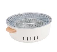 Keenso Parrilla Interior sin Humo, Parrilla de Mesa de Carbón Portátil de Acero Inoxidable 430 para 3 a 5 Personas, de Barbacoa Liviana y Fácil de Limpiar para Acampar, Cocinar en el Patio Trasero