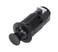 Keenso Pestillo de Bloqueo con Botón Pulsador para Gabinete, Perilla de Cierre con Botón Pulsador para Cajón de Armario sin Llave, con Diseño Simple y Elegante, Tacto Suave para RV, Yate, (BLACK)