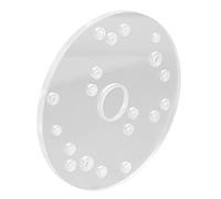 Keenso Placa Universal para Enrutador, Base Acrílica de 6.5 Pulgadas | Acrílico transparente, pasador de centrado preciso, varios tornillos, compatible con Bosch, uso flexible