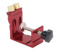 Keenso Pocket Hole Jig Kit Adjustable Aluminum Alloy For Woodworking