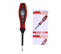 Keenso Probador de Voltaje Digital con Punta de Destornillador y Retroiluminación LCD para Electricistas Uso Doméstico e Industrial 1 Unidad (Destornillador plano rojo)
