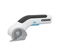 Keenso Tijeras Eléctricas Recargables, Corta hasta 6 Mm, para Uso Doméstico | Funcionamiento inalámbrico, bloqueo de seguridad, diseño ergonómico, para tejidos, manualidades, cartón.