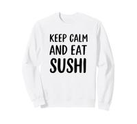 Keep Calm and Eat Sushi Food Lover Cita Sudadera
