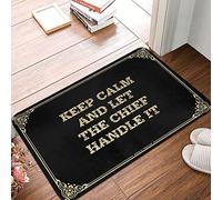 Keep Calm And Let The Chief Handle It For Retro Home Decor Alfombra pequeña