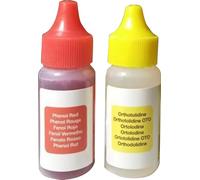 Keeper Recambio para Kit Análisis pH y Cloro para Piscina y Spa, Reactivos Líquidos OTO y Phenol Red, (Recambio Test kit keeper 5 Gotas)