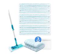 KEEPOW 3 Fundas de Repuestos para Leifheit Clean Twist XL / Combi XL | Microfibra, Reutilizables, Alta Absorción, Lavable, para Todo Tipo de Suelos, Fácil Montaje, Duradero, 49cm